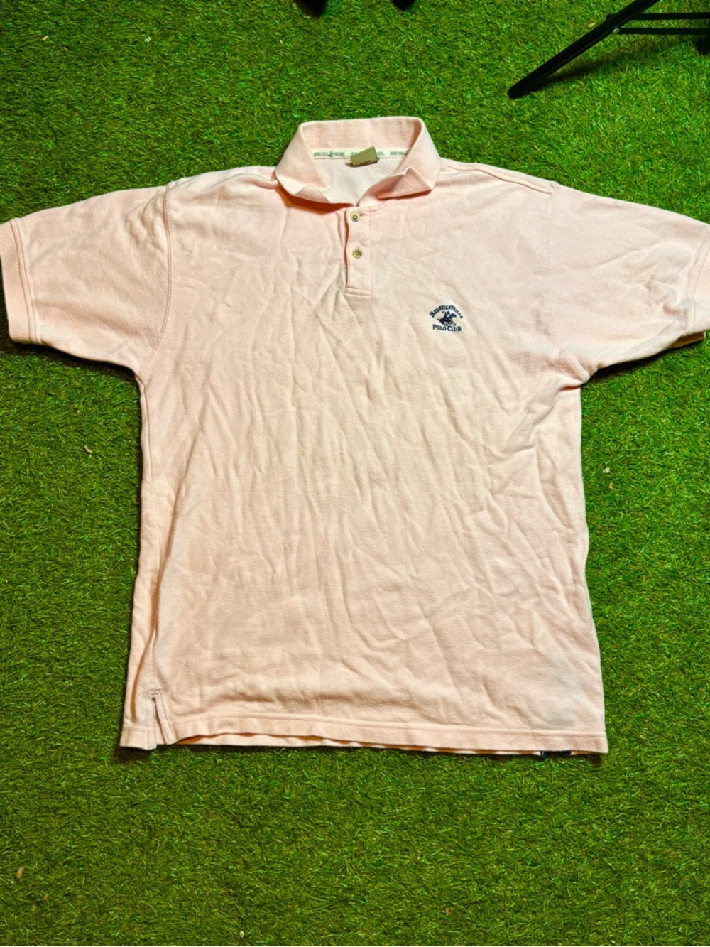 Beverly Hills Polo club pink polo shirt